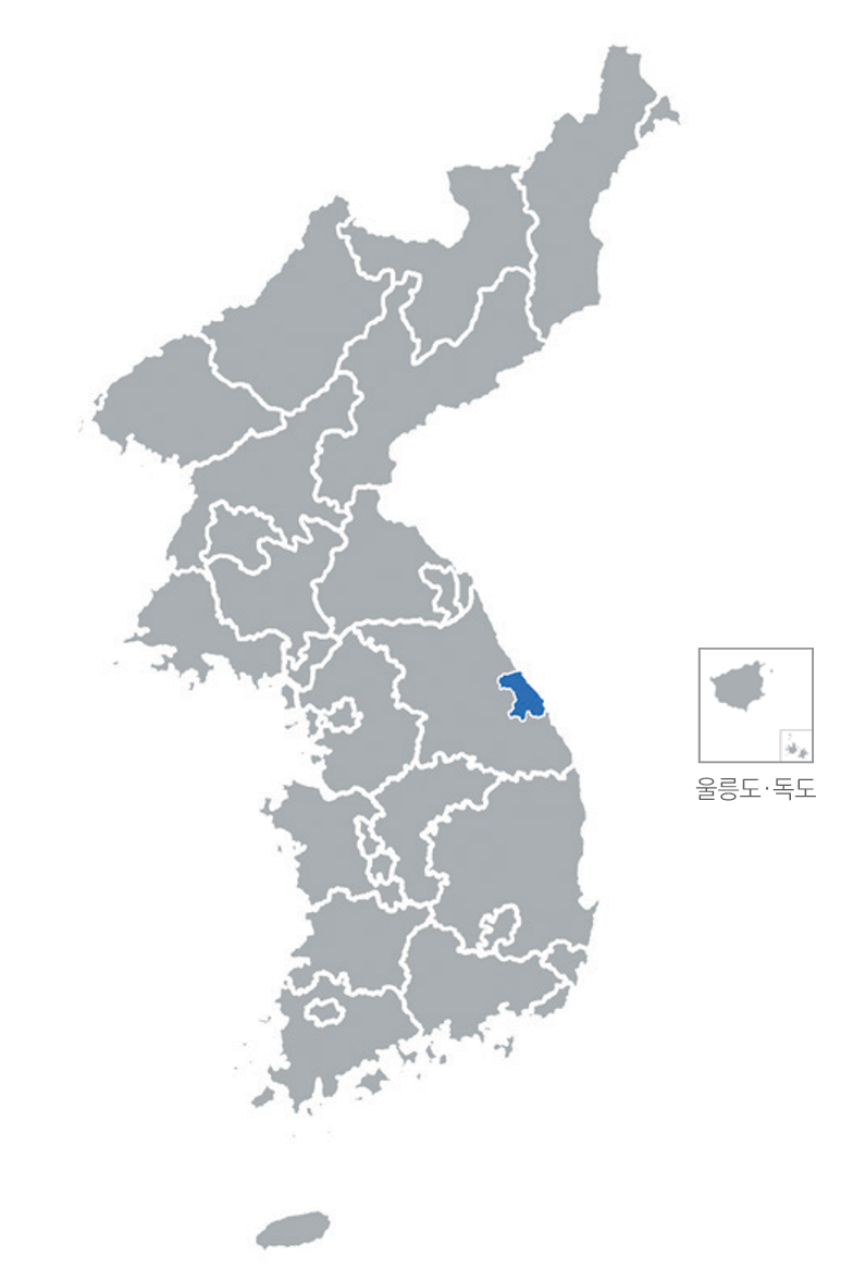 한반도 분포지도