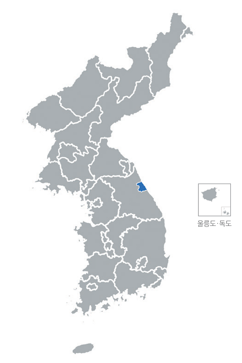 한반도 분포지도