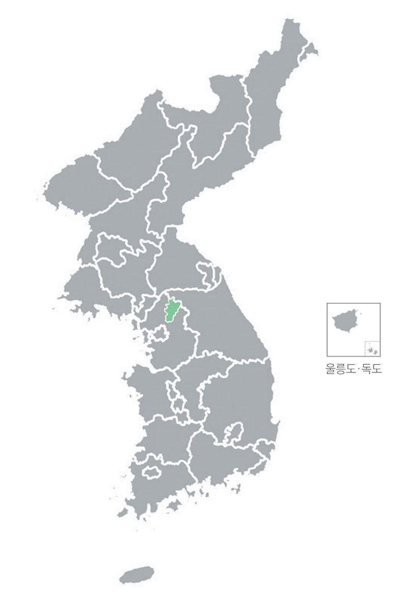 한반도 분포지도