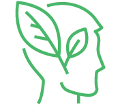 자연과 인간 공존 아이콘